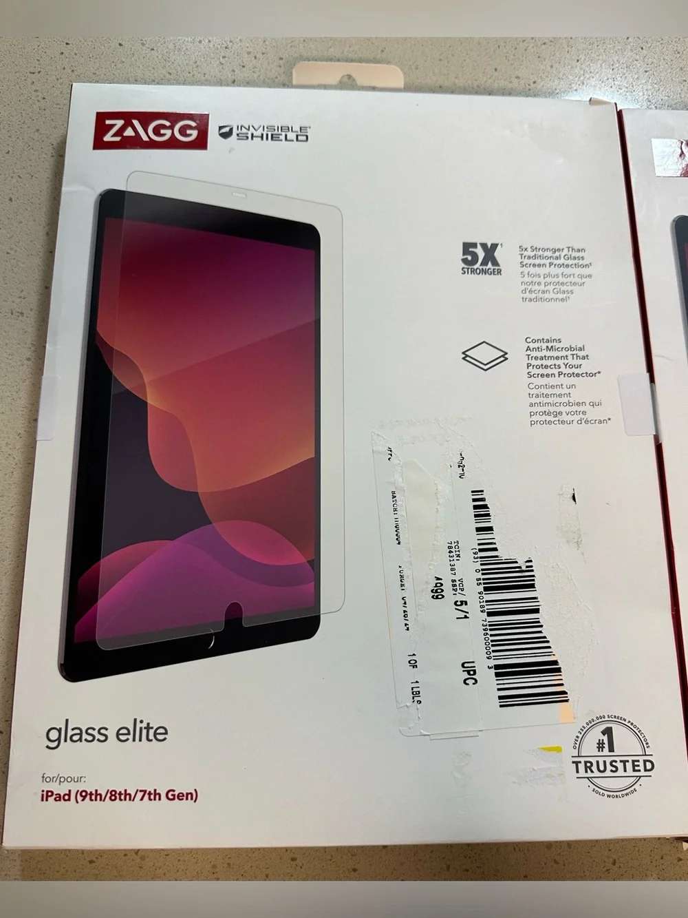ZAGG Glass Elite Screen Protector Set of 2 for iPad 9th 8th 7th Generation NWT